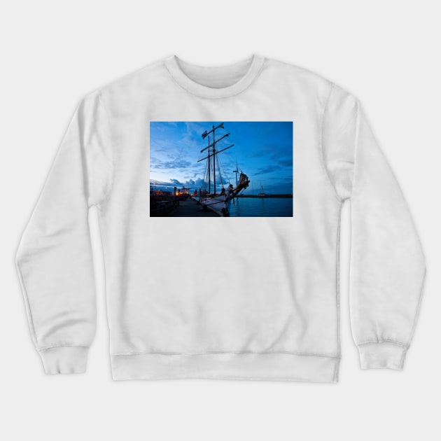 The Flying Dutchman at dusk Crewneck Sweatshirt by Violaman